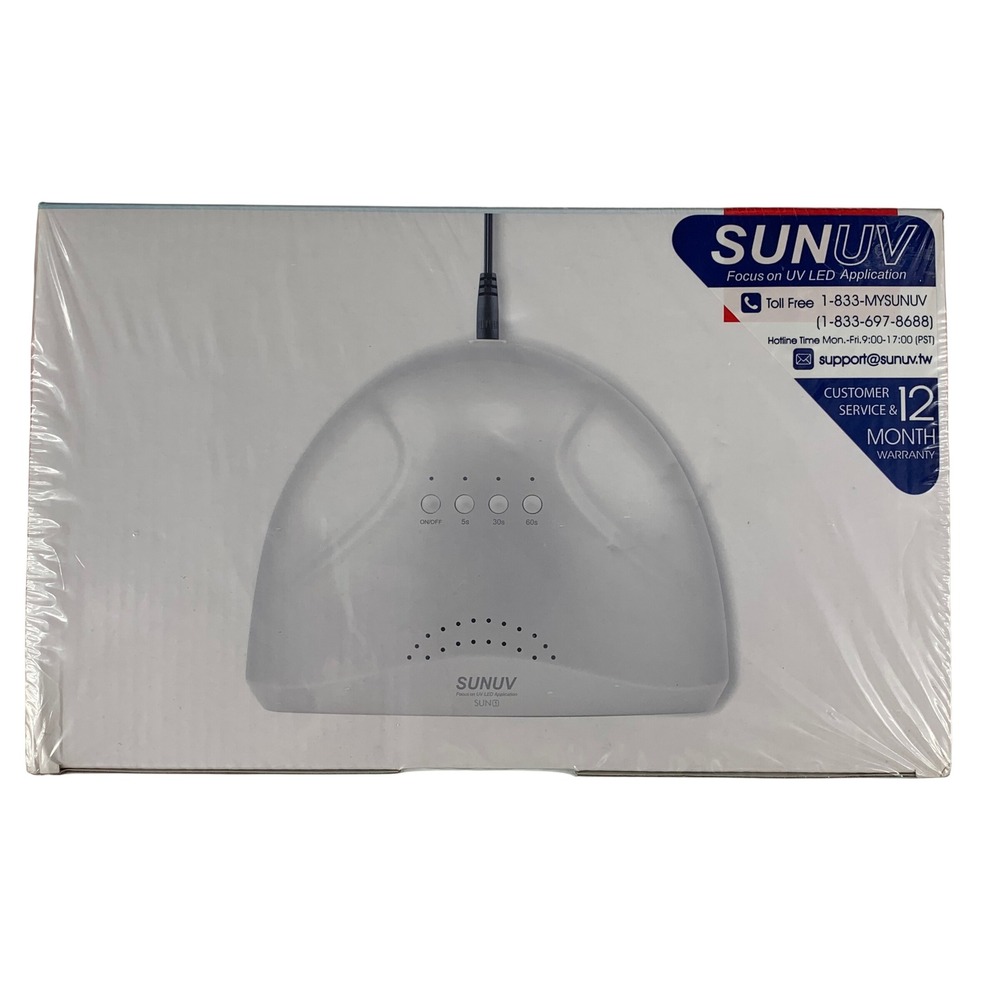 SUNUV SUN1 48W UV LED Nail Lamp Professional Gel Polish Dryer White SUN1-48W